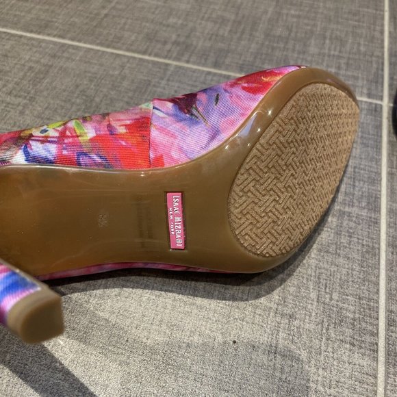 isaac mizrahi islamis high heel pump multicolored fabric nib 8.5 Party - Picture 6 of 8